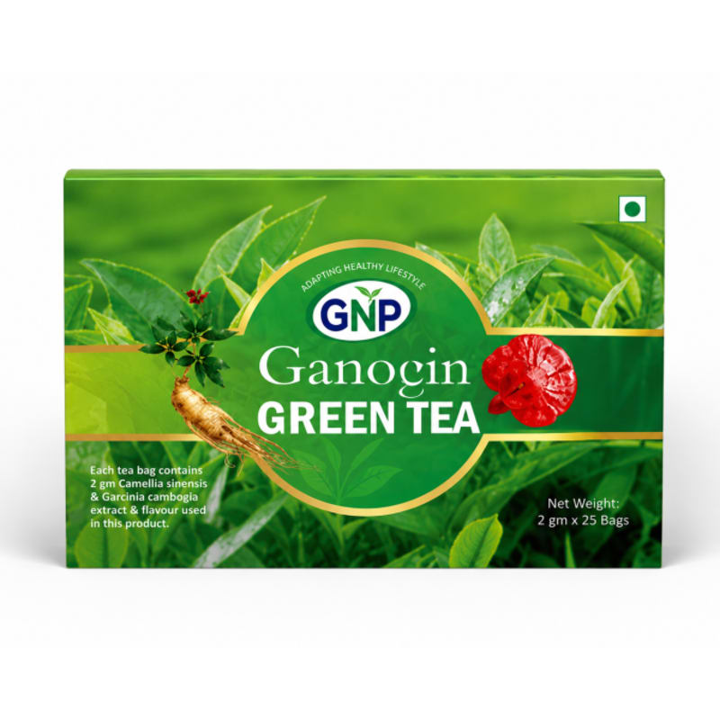 GNP Ganogin Green Tea ,100gm(50 Tea Bag)
