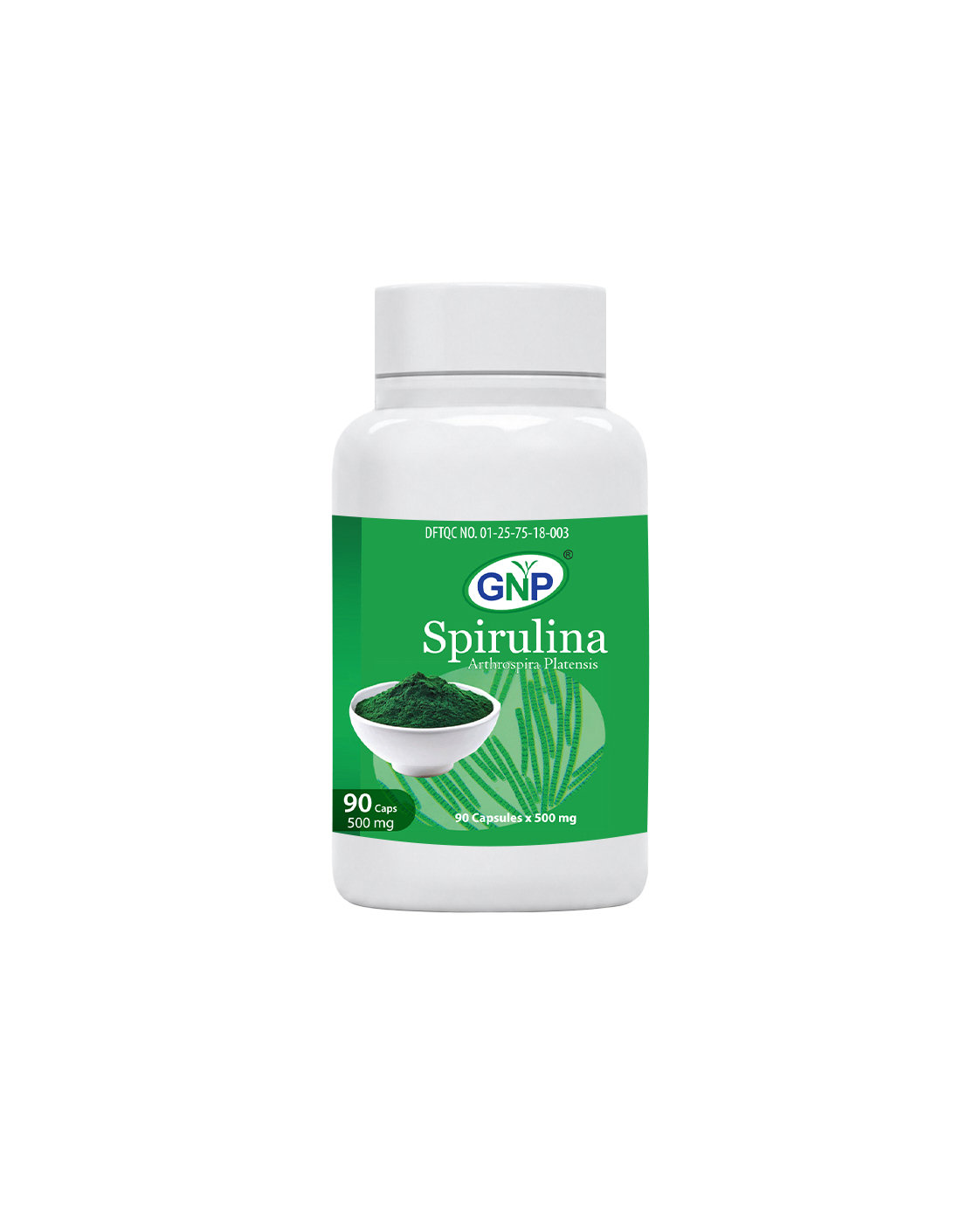 GNP Spirulina Food Supplement  (90 capsules)