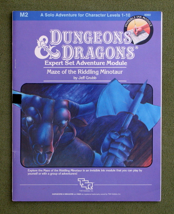 Maze of the Riddling Minotaur (Dungeons & Dragons Expert Set Adventure ...