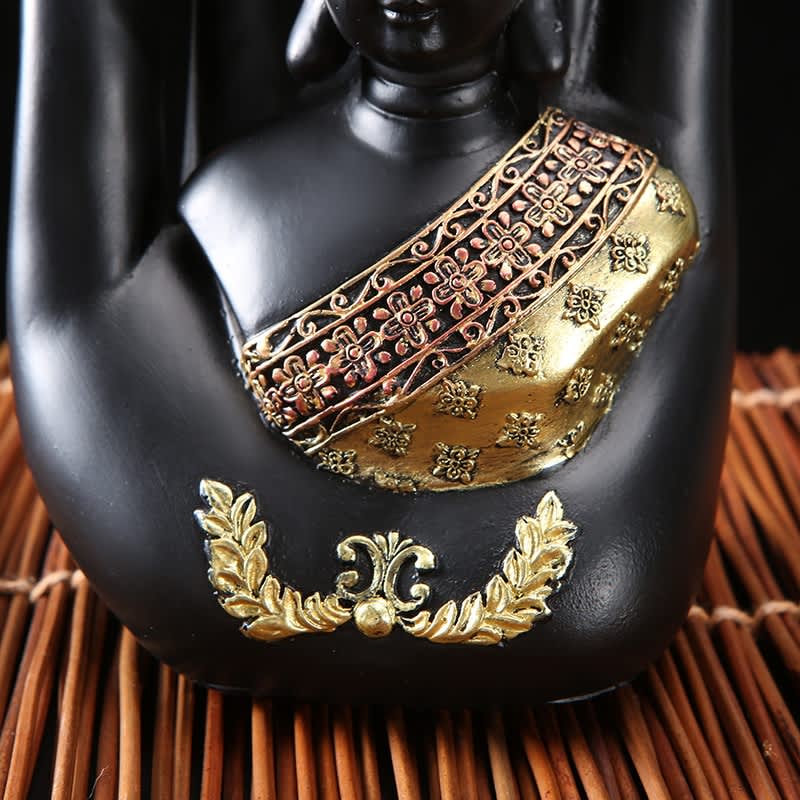 Estatua de Buda de Tailandia, escultura de resina verde hecha a mano, figurita Fengshui de budismo, meditación, decoración del hogar, 2020 Estatua de Buda de Tailandia, escultura de resina verde hecha a mano, figurita Fengshui de budismo, meditación, decoración del hogar, 2020