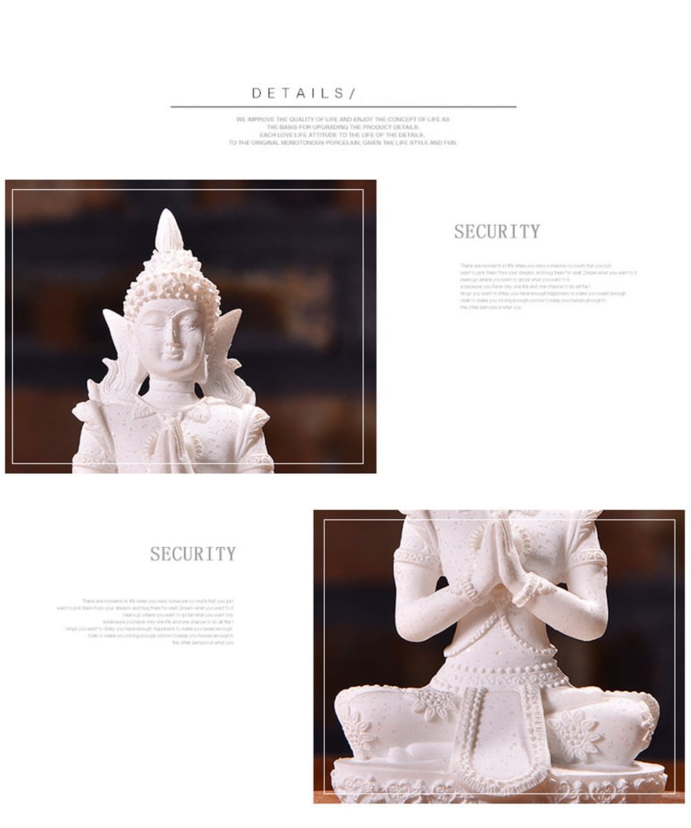 Escultura hecha a mano de Buda sentado, piedra arenisca, Bodhisattva, sala de estar, decoración del hogar, estatuas del sudeste asiático Escultura hecha a mano de Buda sentado, piedra arenisca, Bodhisattva, sala de estar, decoración del hogar, estatuas del sudeste asiático