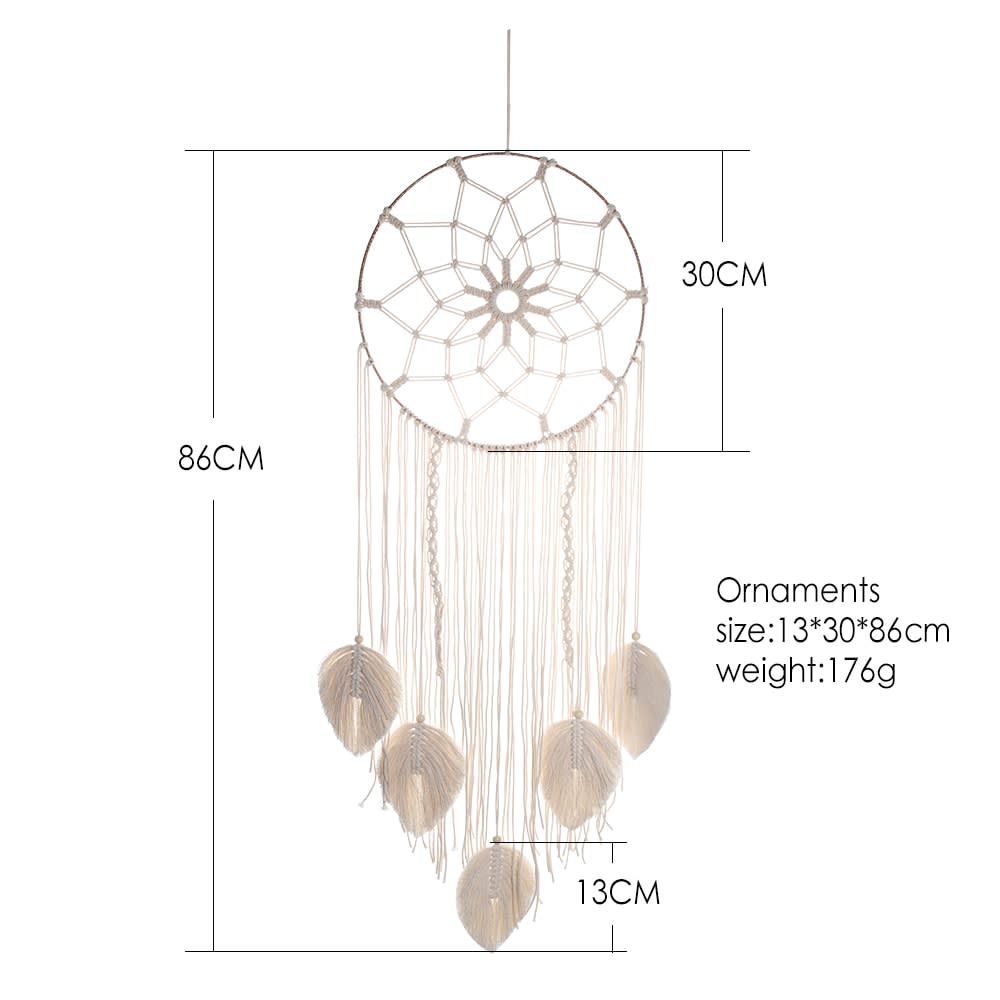 Atrapasueños de macramé, accesorios de decoración para el hogar, decoración de pared para habitación de niños con luz, 5 uds. Atrapasueños de macramé, accesorios de decoración para el hogar, decoración de pared para habitación de niños con luz, 5 uds.