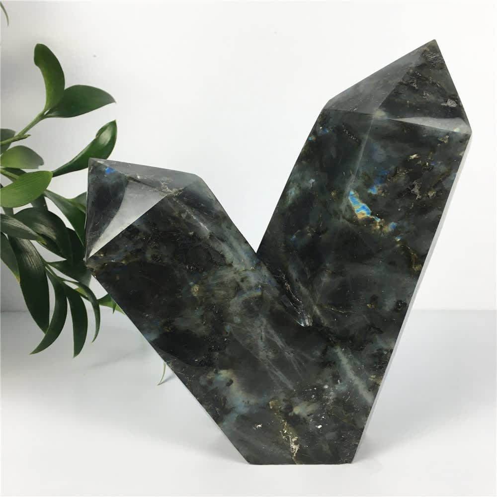 Torre de labradorita Natural de cuarzo, piedras curativas, espécimen, adornos para manualidades del hogar, varita de regalo Torre de labradorita Natural de cuarzo, piedras curativas, espécimen, adornos para manualidades del hogar, varita de regalo