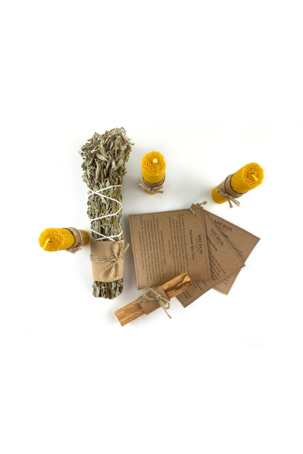 Juego de purificación de incienso Palo Santo 10, vela de cera de abeja, incienso Salvia 10 Juego de purificación de incienso Palo Santo 10, vela de cera de abeja, incienso Salvia 10