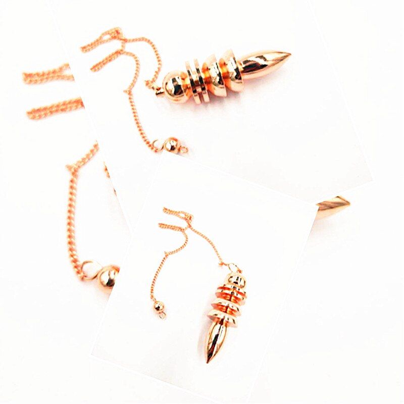 Colgante hombre pirámide curativa espiritual Reiki péndulo para Dowsing encantos amuleto de Chakra oro rosa cobre dorado Colgante hombre pirámide curativa espiritual Reiki péndulo para Dowsing encantos amuleto de Chakra oro rosa cobre dorado