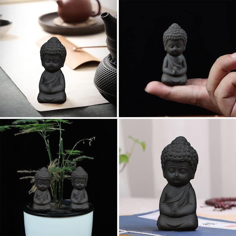 Estatua de Buda en miniatura para decoración del hogar, accesorios para minijardín, té, mascota, agua, jardín, meditación, estatua Zen Estatua de Buda en miniatura para decoración del hogar, accesorios para minijardín, té, mascota, agua, jardín, meditación, estatua Zen