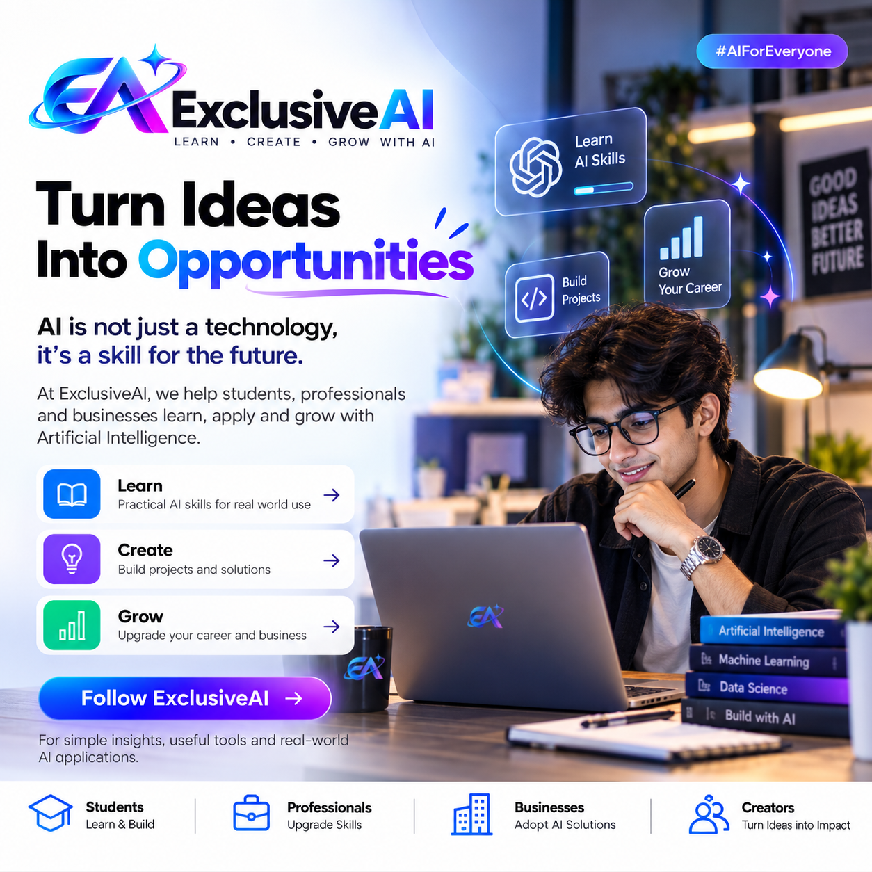 π Turn Ideas Into Opportunities with AI.