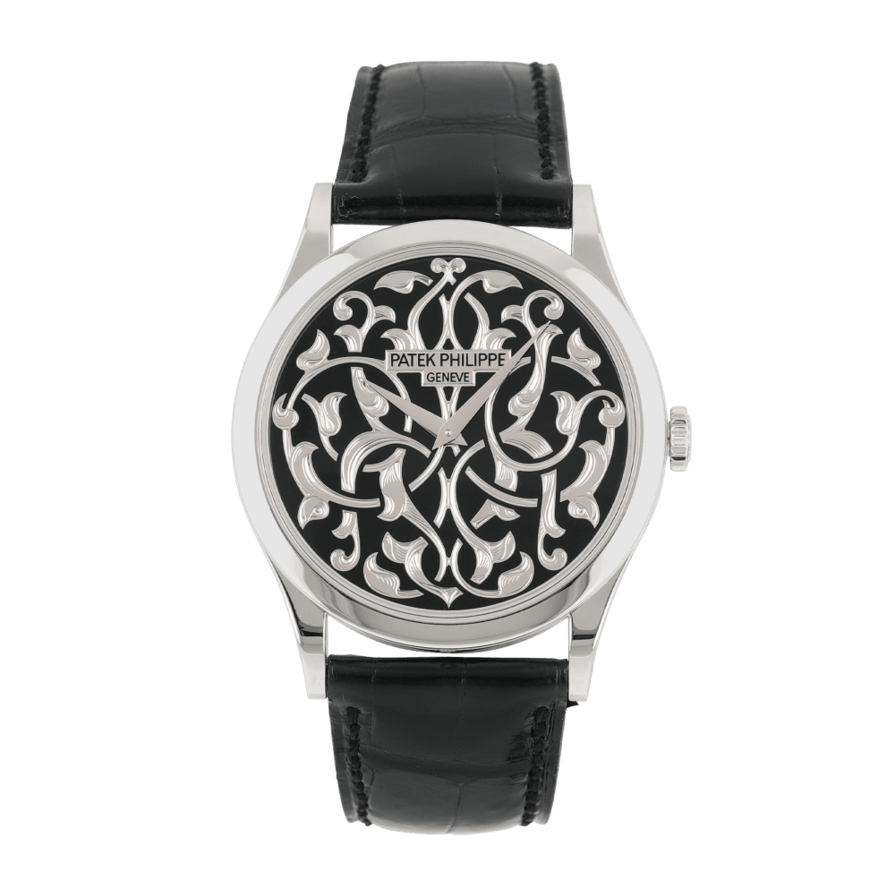 Patek Philippe Calatrava Volutes and Arabesques Platinum 38mm 5088