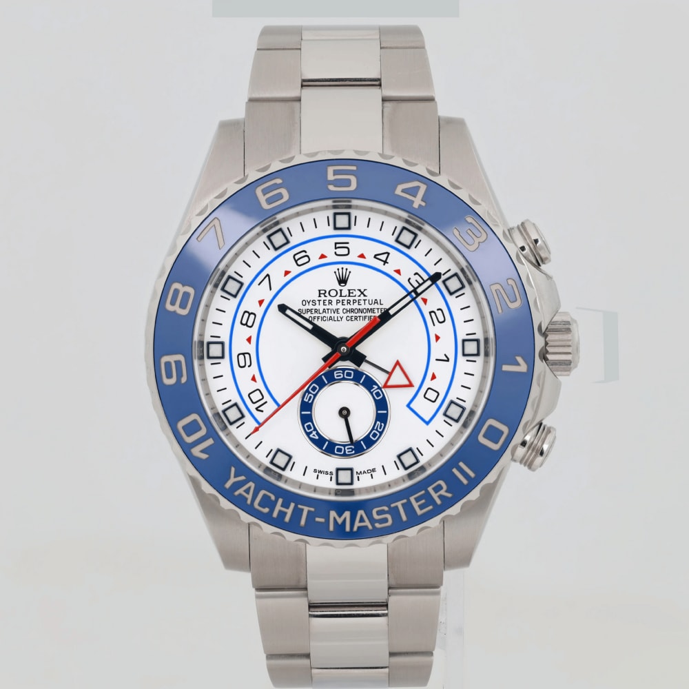 Rolex Yacht-Master II Steel White Dial 44mm 116680-0001 - Make an
