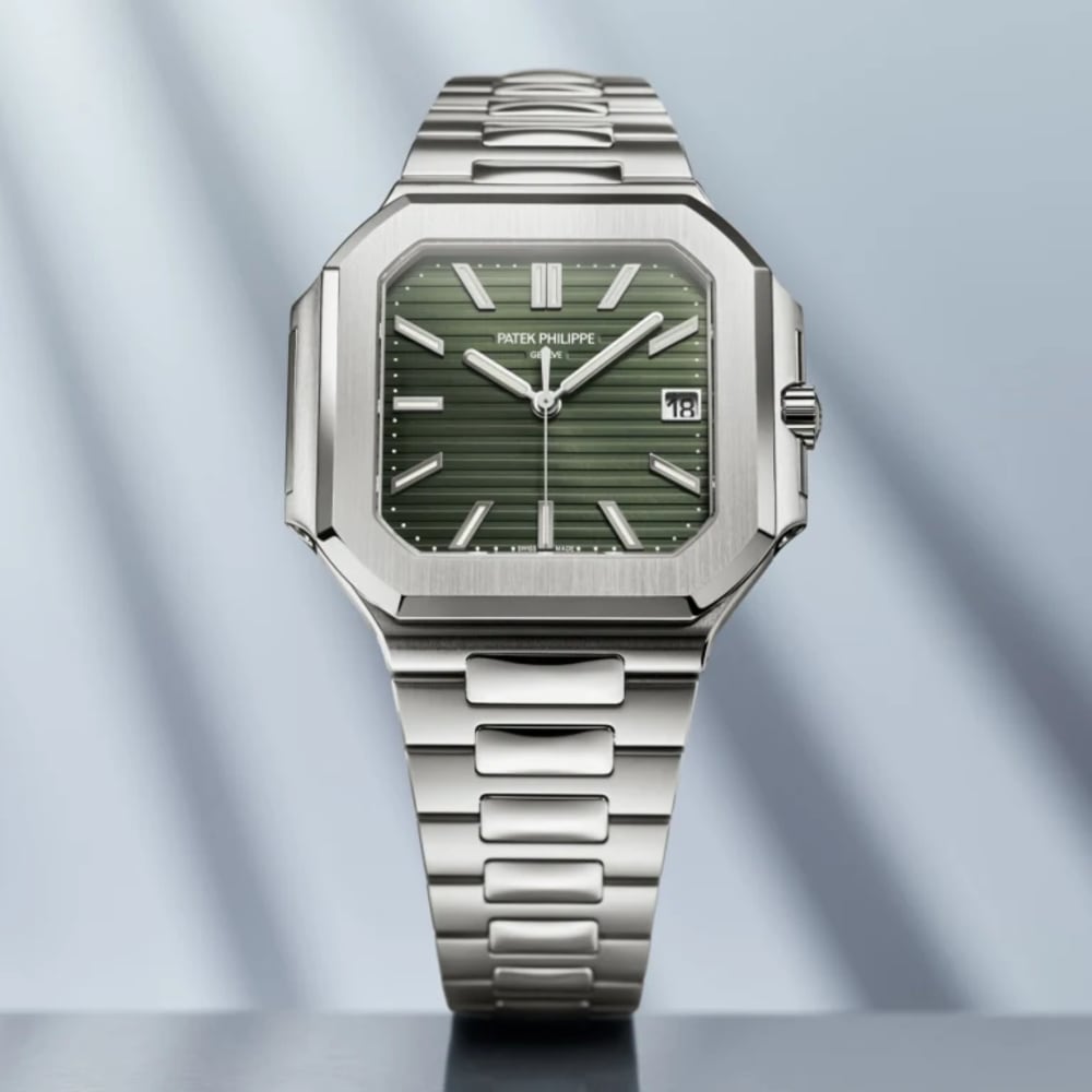 Patek Philippe Cubitus Date Steel Green Dial 45mm 5821/1A-001