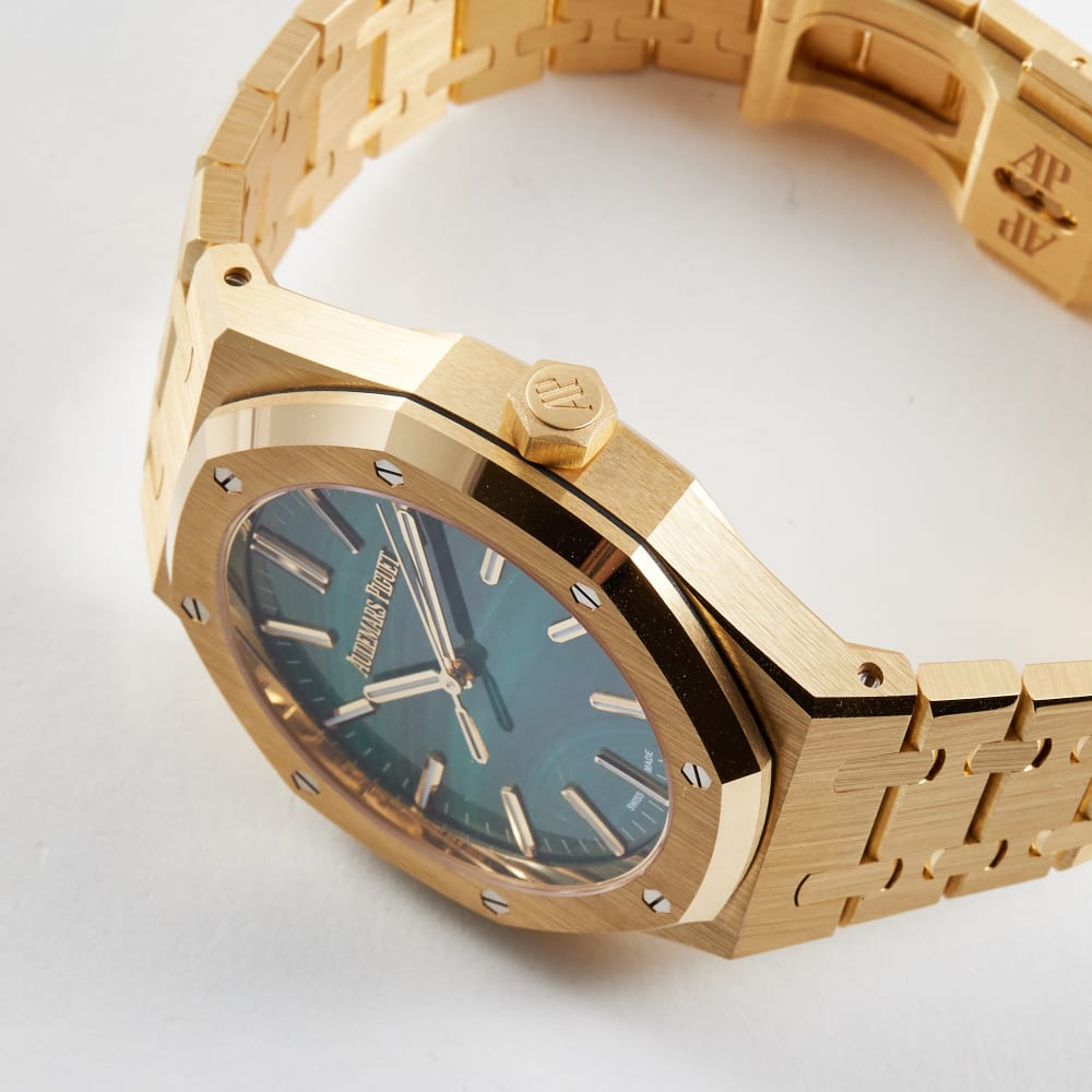 Audemars Piguet Royal Oak Yellow Gold Green Malachite Dial 41mm