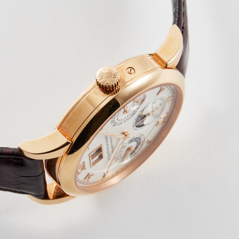 A. Lange & Söhne Langematik Perpetual Rose Gold Silver Dial 38mm