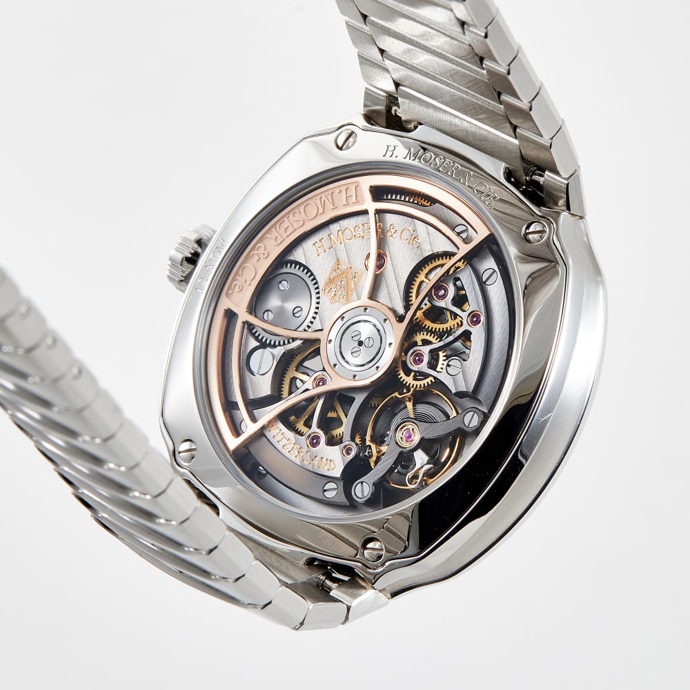 H. Moser & Cie. Streamliner Centre Seconds Steel Purple Haze Dial