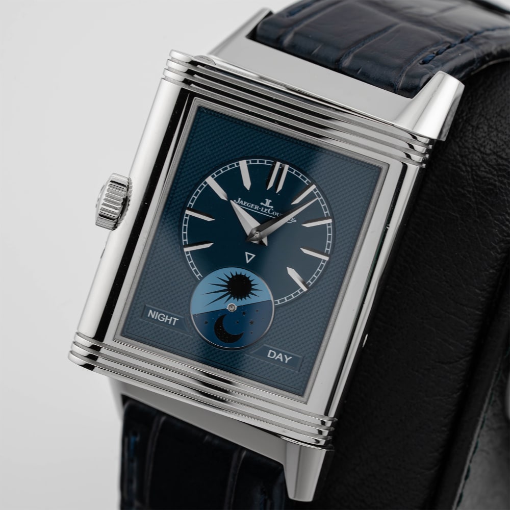 Jaeger-LeCoultre Reverso Tribute Moon Steel Silver Dial 30mm