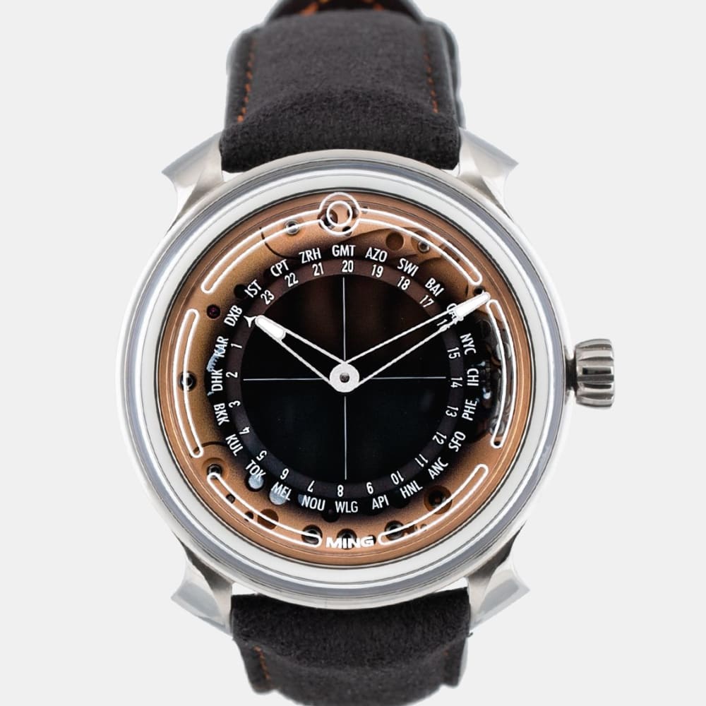 ミナム Ming 19.02 Worldtimer Titanium Black Dial 39mm 19.02 - Make an