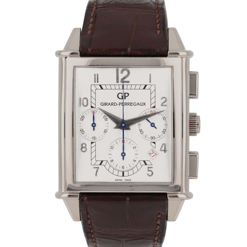 Girard-Perregaux Vintage 1945 Chronograph White Gold White Dial
