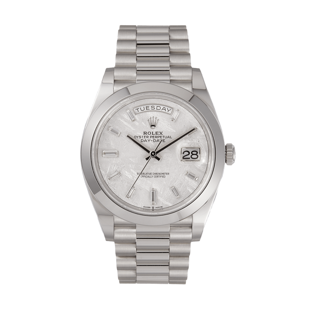 Rolex Day-Date Platinum Diamond Meteorite Dial 40mm 228206-0036