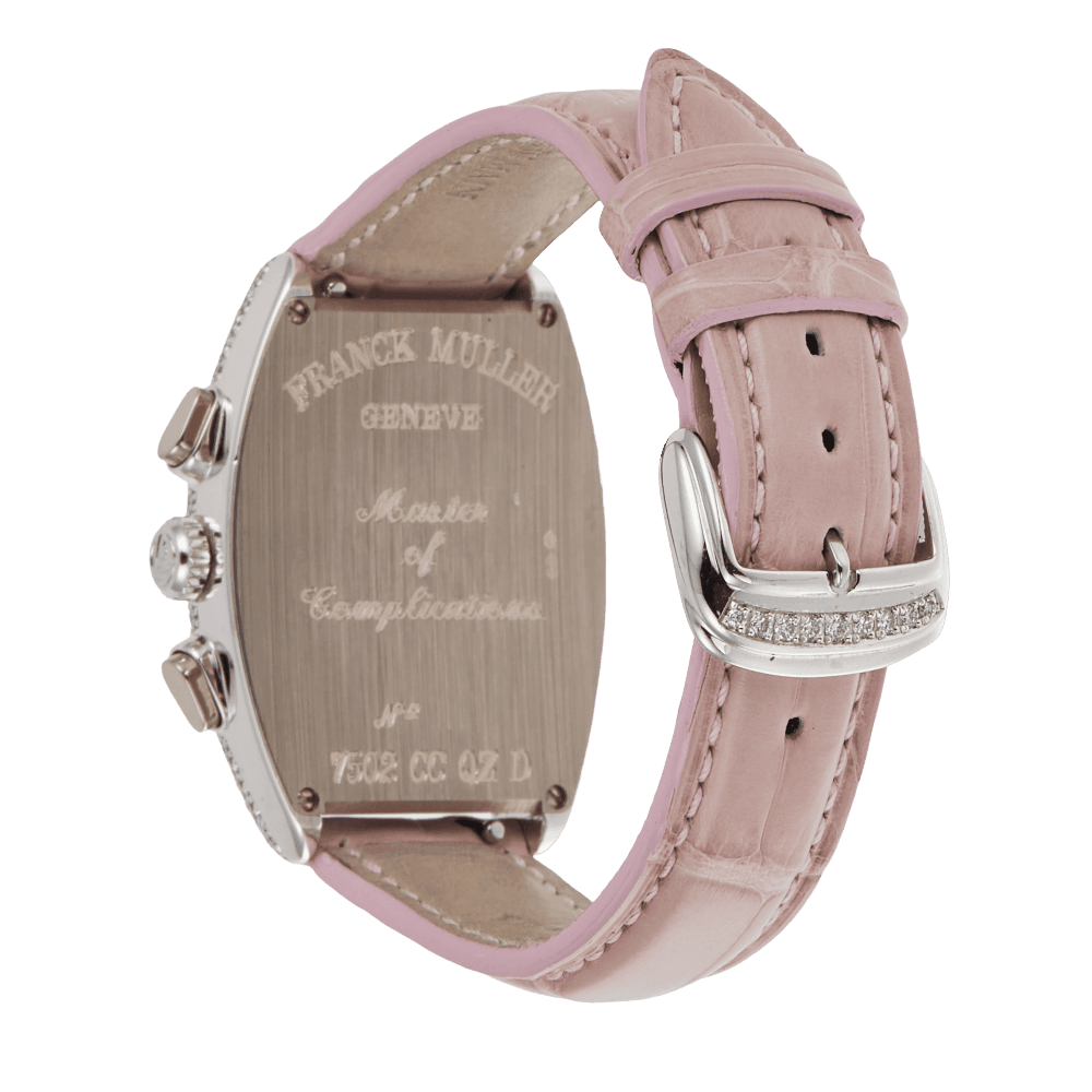 Franck Muller Cintree Curvex Chronograph Steel Diamond Pink Dial