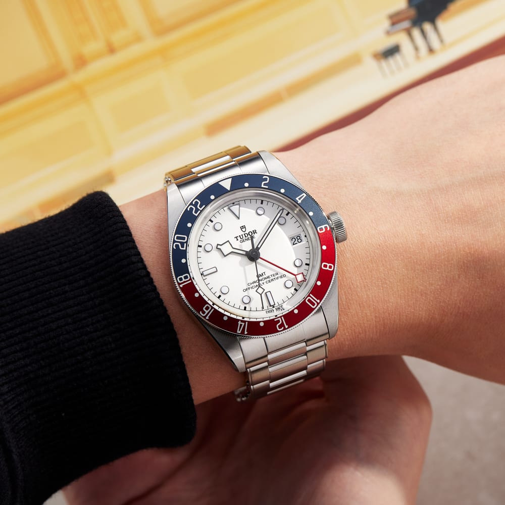 On Wrist Black Bay Gmt Thickness Tudor Black Bay GMT Pepsi NEW