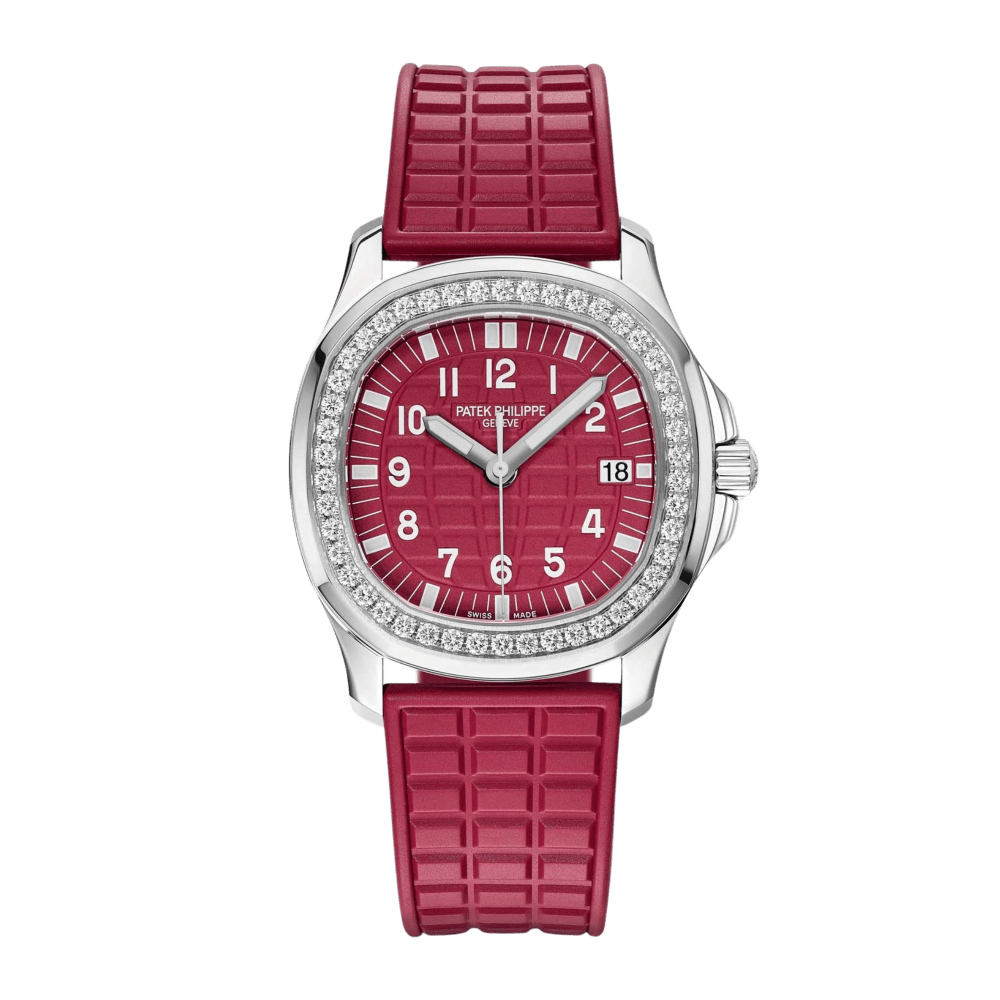 Patek Philippe Aquanaut Steel Diamond Red Dial 35mm 5067A-027