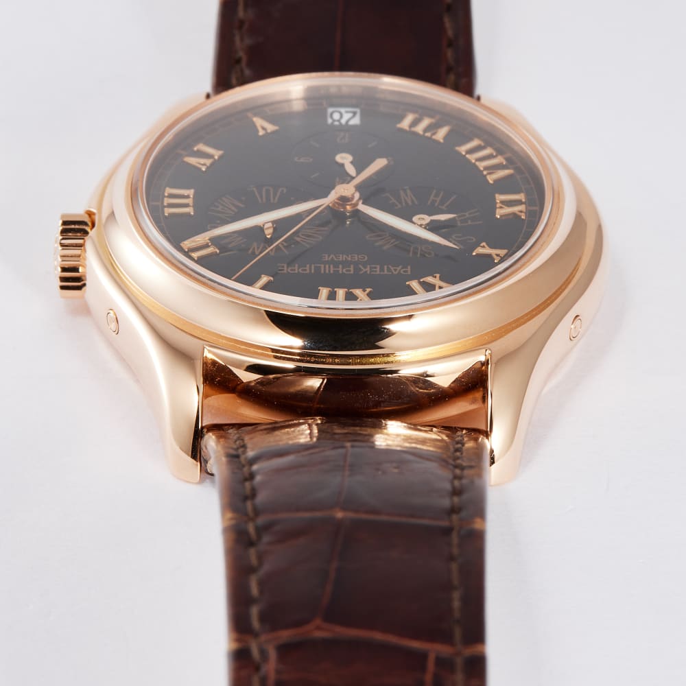 Patek Philippe Complications Annual Calendar Rose Gold Black Dial