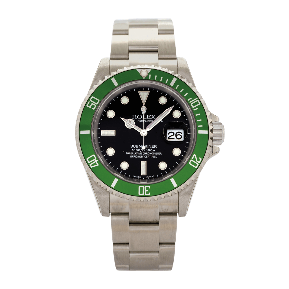 ROLEX SUBMARINER トラベルクロック グリーン ROLEX SUBMARINER トラベルクロック グリーン Rubber Strap