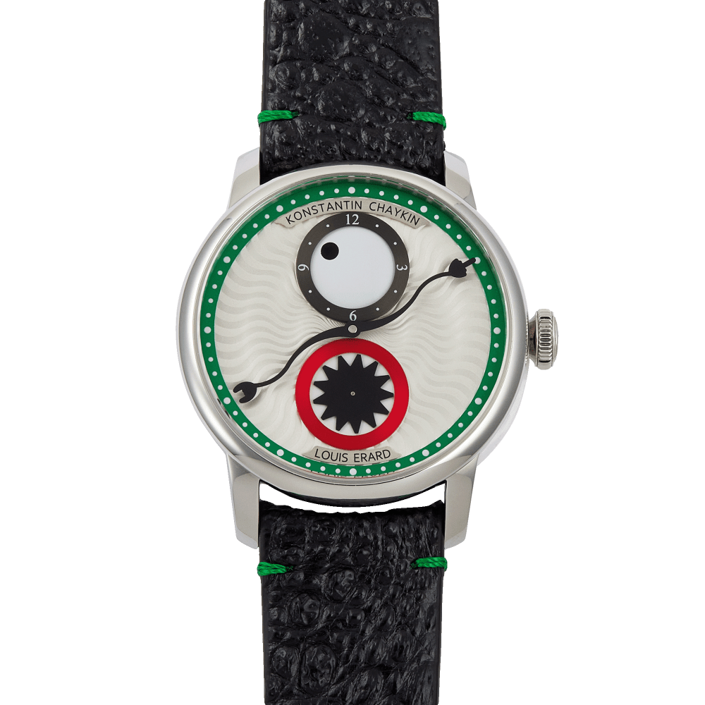 LOUIS CONQUEST CLASSIC Quartz, Stainless Steel And Red Pvd Coating