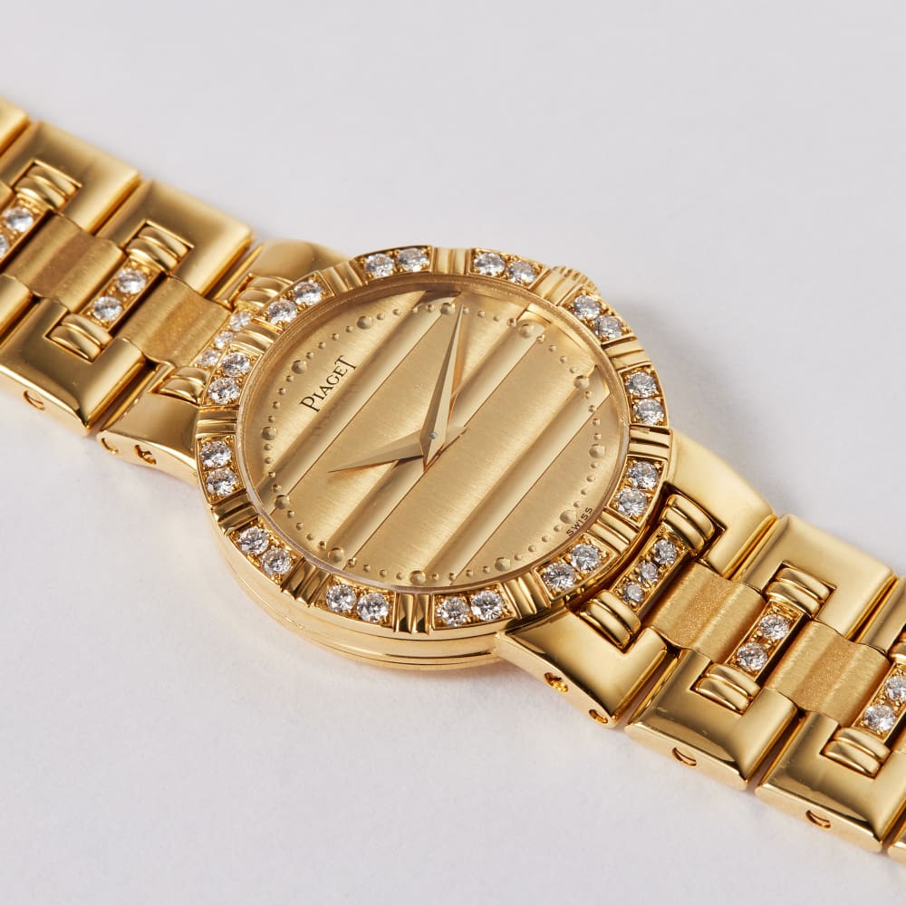 Piaget Vintage Yellow Gold Diamond Gold Dial 8056 4K 818