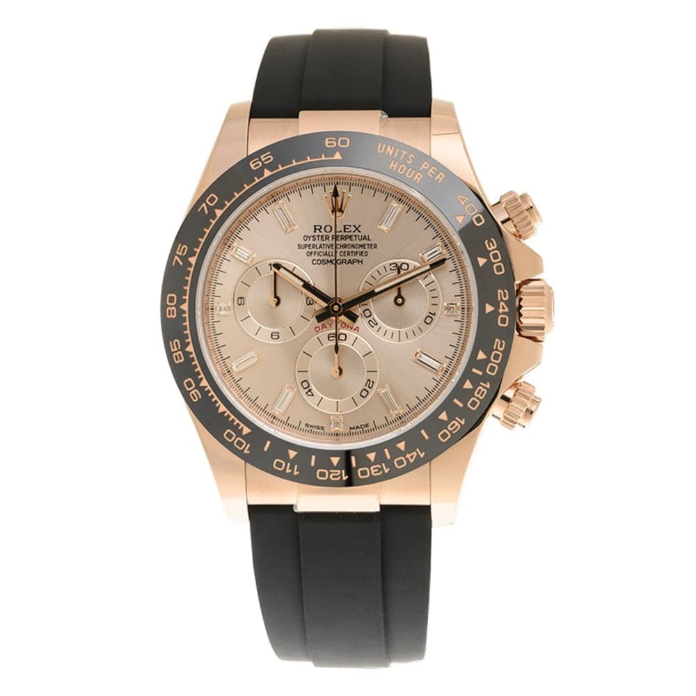 Rolex Daytona Rose Gold Oysterflex Pink Dial 40mm 116515LN-0061