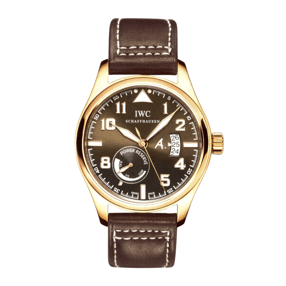 IWC Pilot Antoine De Saint Exupery Rose Gold Brown Dial 44mm