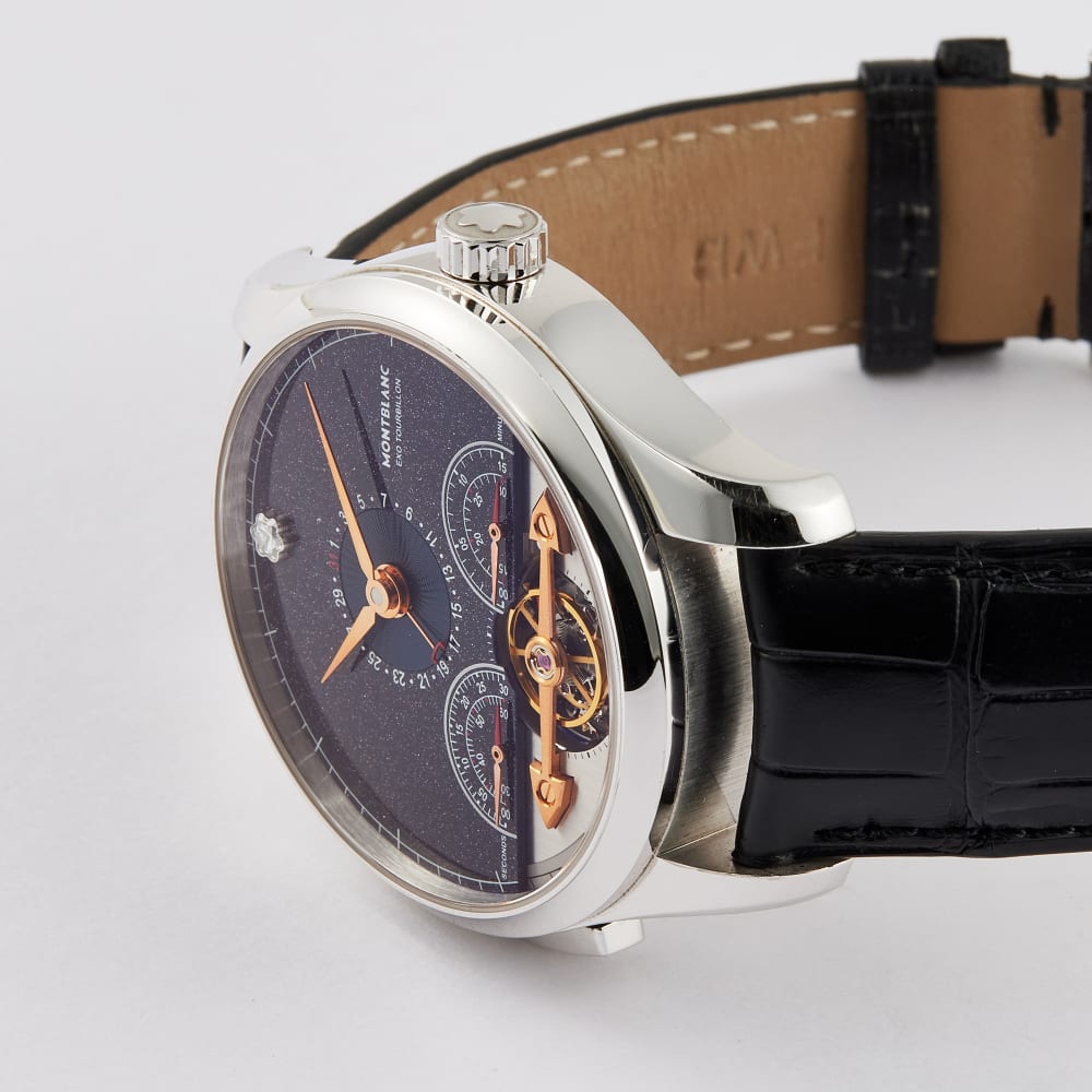Montblanc Heritage Chronometrie ExoTourbillon White Gold Blue