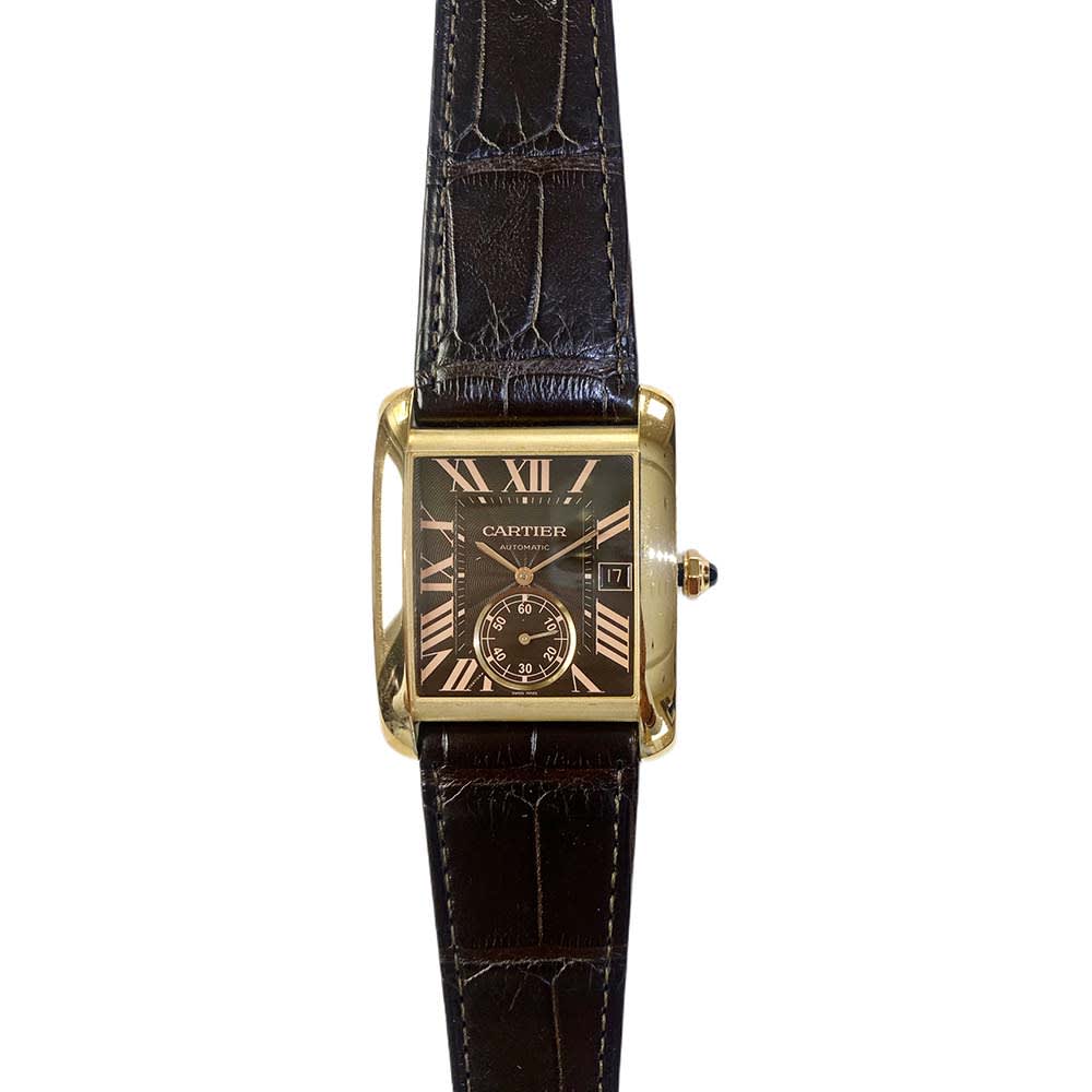 Cartier Tank MC Rose Gold Brown Dial 34mm W5330002 - Make an offer