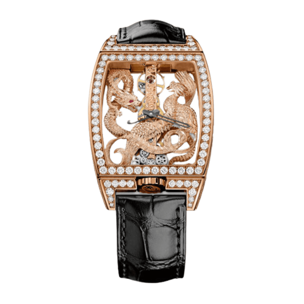 Corum Golden Bridge Dragon & Phoenix Rose Gold Diamond Skeleton