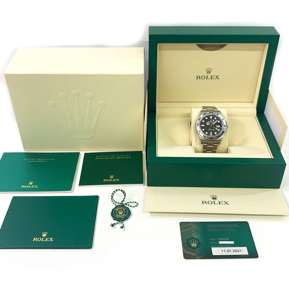 Rolex Explorer II Steel Black Dial 42mm 216570-0002 - Make an