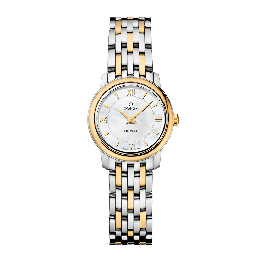 Omega De Ville Yellow Gold & Steel White Dial 24mm 424.20.24.60