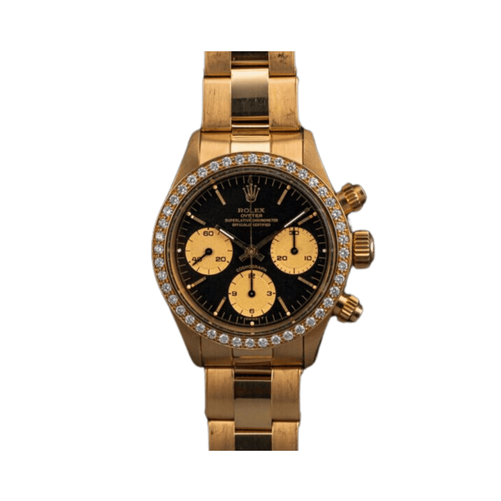 Rolex Daytona 6269 Yellow Gold Diamond Black Dial 6269 - Make an