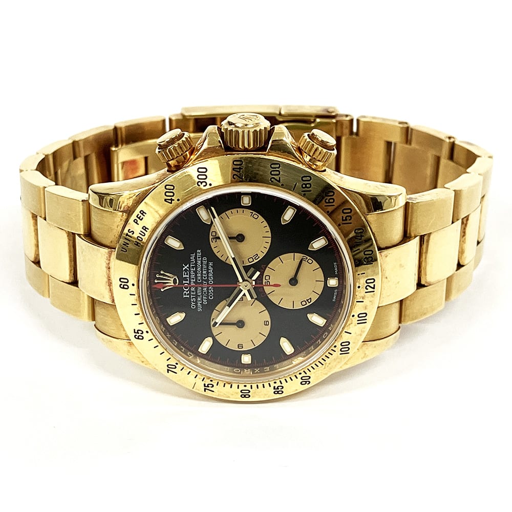 Rolex Daytona Yellow Gold Black Dial 40mm 116528-0036 - Make an