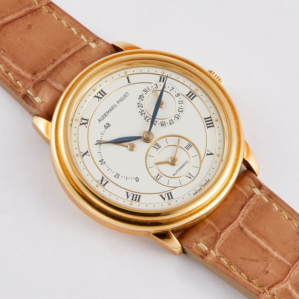 Audemars Piguet Jules Audemars Dual Time Yellow Gold White Dial