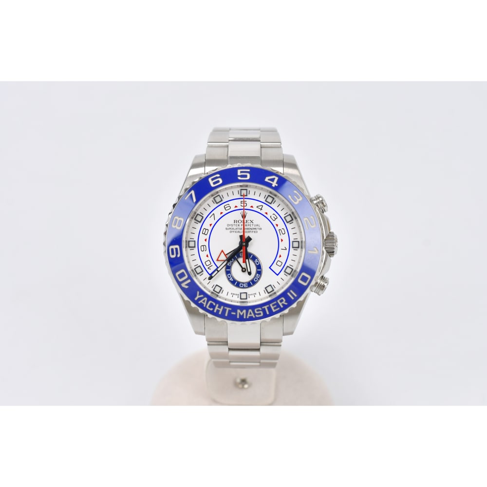 Rolex Yacht-Master II Steel White Dial 44mm 116680-0001 - Make an