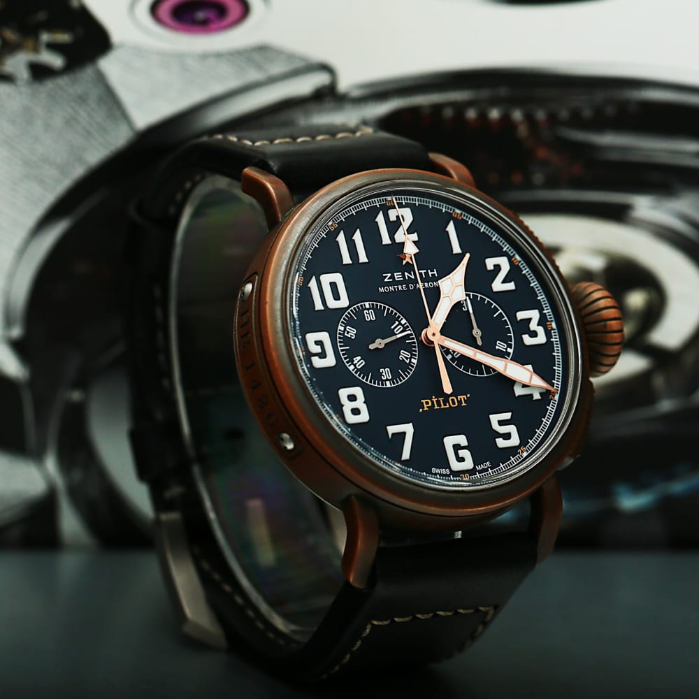 Zenith Pilot Type 20 Extra Special Chronograph Bronze Blue Dial