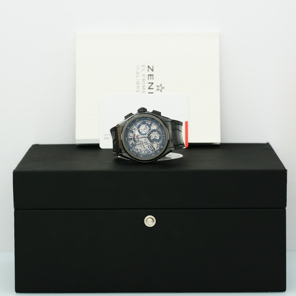 Zenith Defy El Primero 21 Ceramic Skeleton DIal 44mm 49.9000.9004