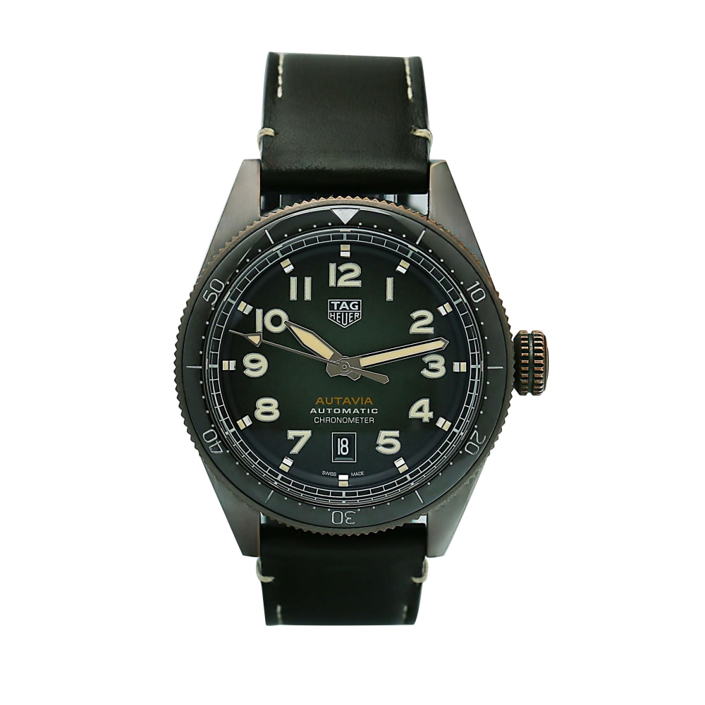 Tag Heuer Autavia Bronze Green Dial 42mm WBE5190.FC8268 - Make an