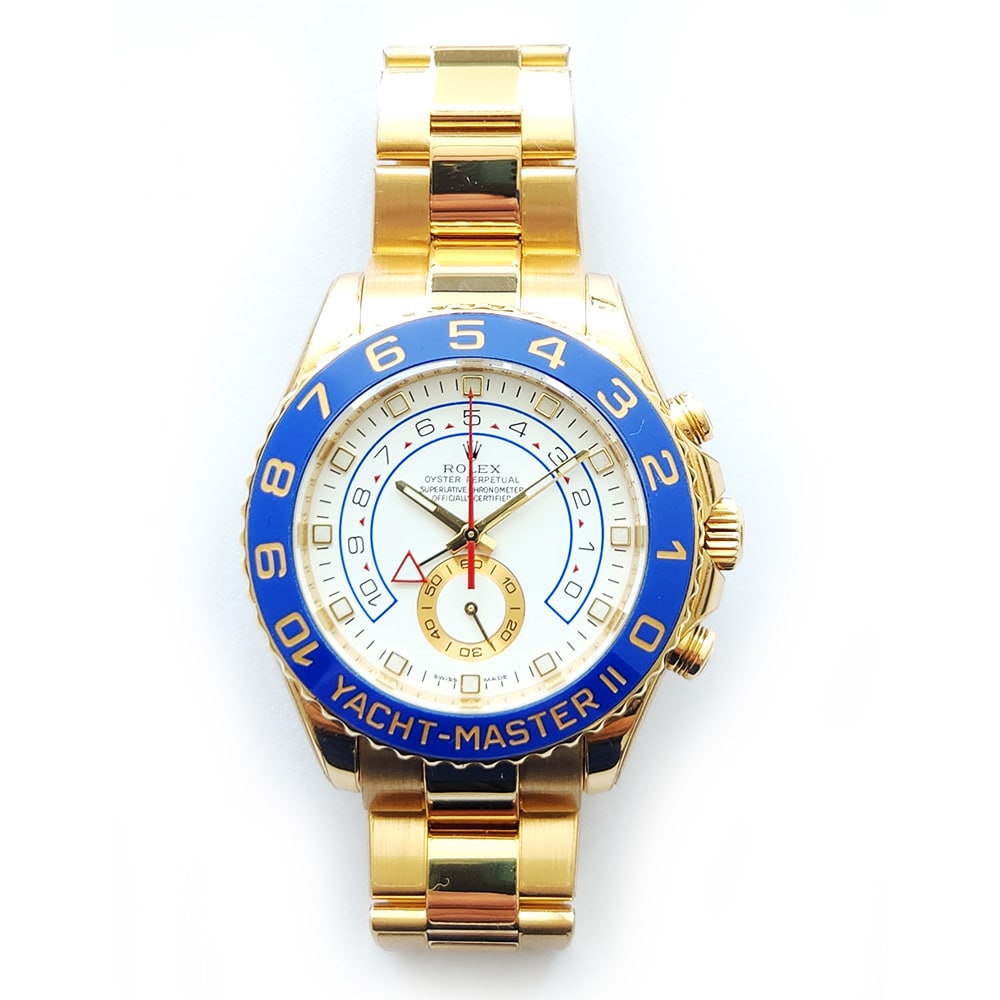 Rolex Yacht-Master II Yellow Gold White Dial 44mm 116688-0002