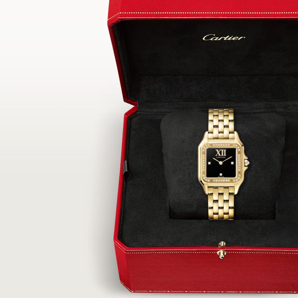 Cartier Panthère de Cartier Yellow Gold Black Dial 26mm WJPN0044