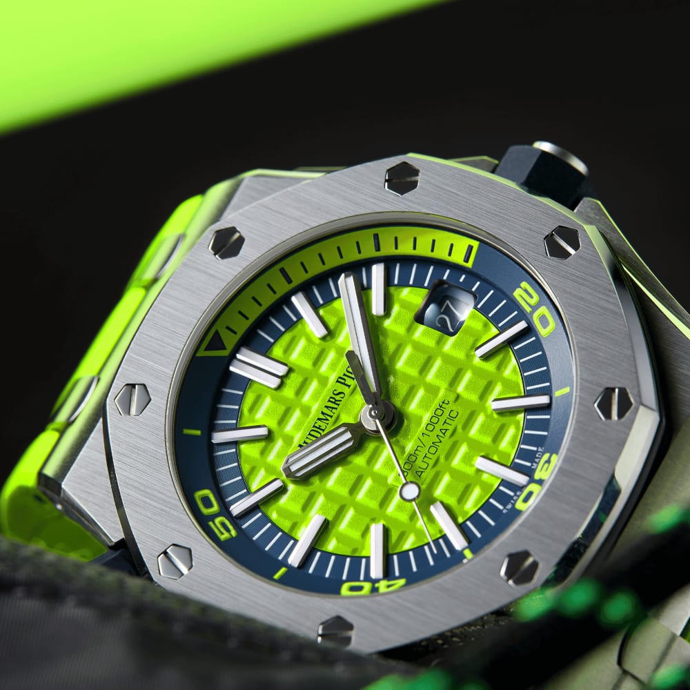 Audemars Piguet Royal Oak Offshore Diver Steel Green Dial 42mm