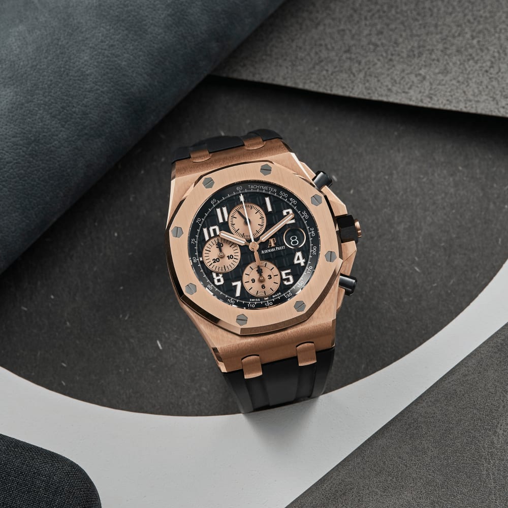 Audemars Piguet Royal Oak Offshore Rose Gold Black Dial 42mm