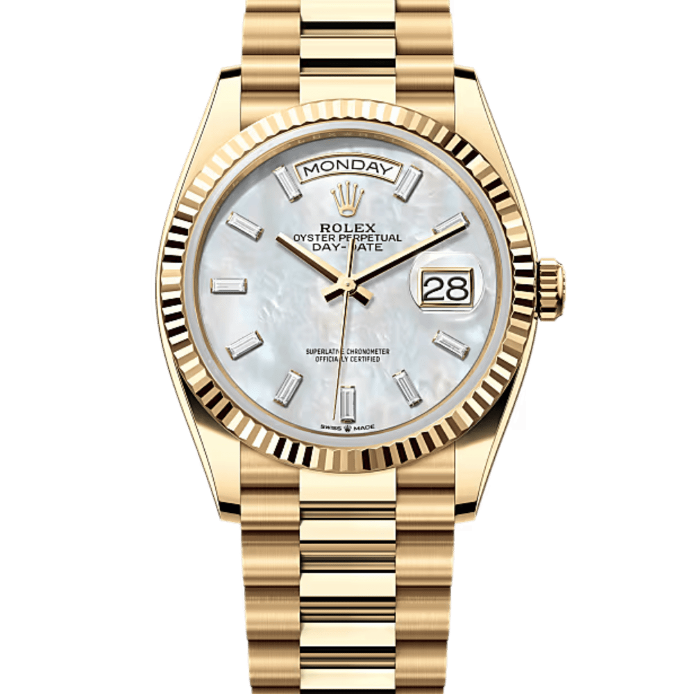 ROLEX VINTAGE MOTHER OF PEARL! 14K GOLD!! WOW!! Rolex Datejust Yellow Gold Mother of Pearl Dial 16238 main image 4