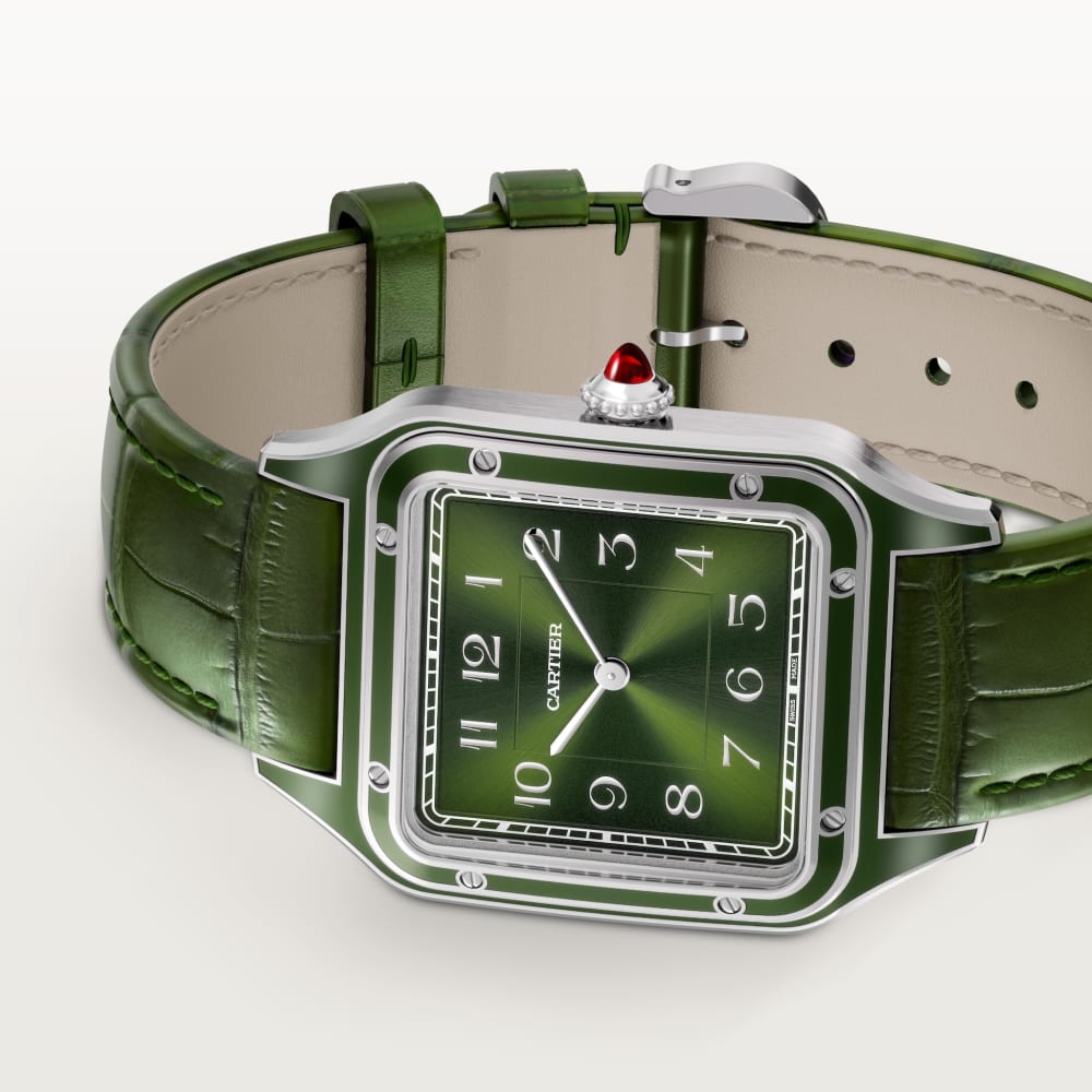 Cartier Santos-Dumont Platinum Green Dial Limited Edition