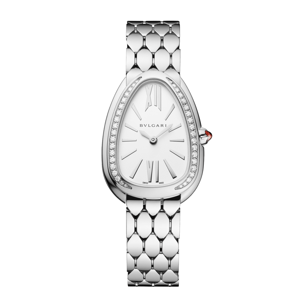 Bulgari Serpenti Seduttori Steel Diamond White Dial 33mm 103949