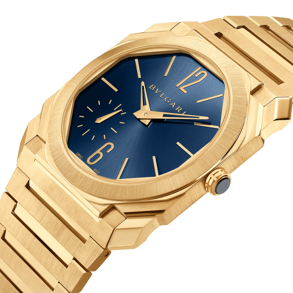 Bulgari Octo Finissimo Yellow Gold Blue Dial 40mm 103812 - Make an